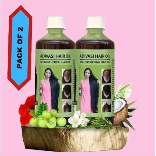 Ayurvedic Hair Care Adivasi Neelgiri Herbal Hair Oil. Made By Pure Adivasi Ayurvedic Herbs (250 ml)
